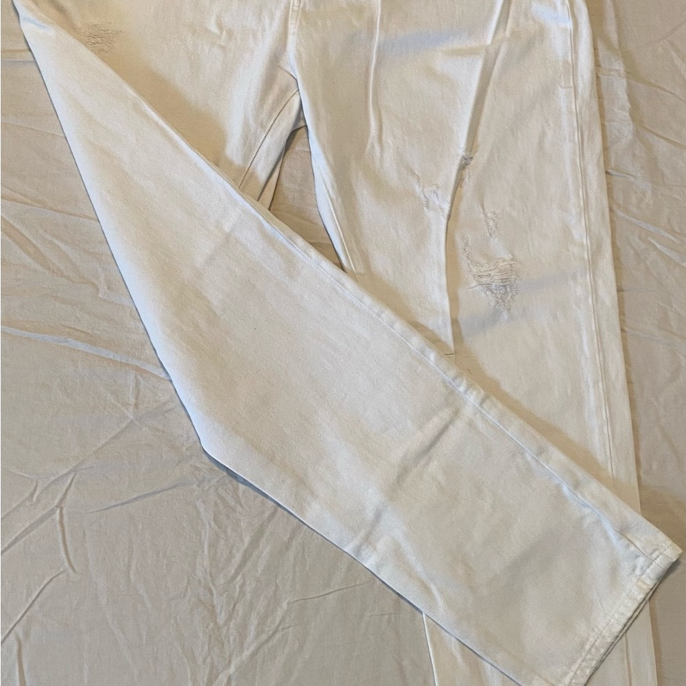 New Brunello Cucinelli White Distressed Leisure Fit Mens Jeans
